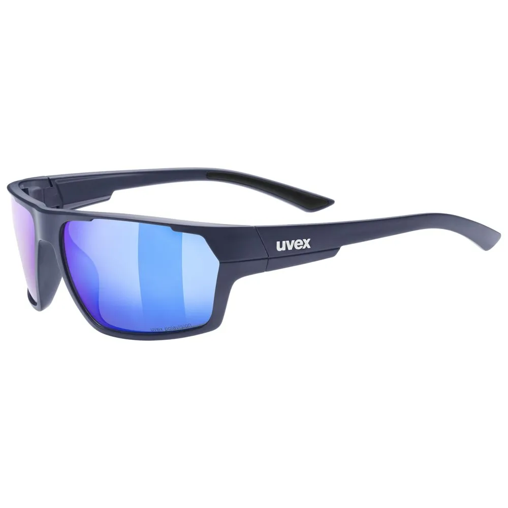 Uvex Sportstyle 233 Polavision Polarisierte Sonnenbrille, Deep space matt, Polavision Mirror Blue/CAT3 Uvex Sportstyle 233 Polavision Polarisierte Sonnenbrille, Deep space matt, Polavision Mirror Blue/CAT3