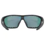 Uvex Sportstyle 706 Sonnenbrille, Black matt, Mirror Blue/CAT3