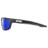 Uvex Sportstyle 706 Sonnenbrille, Black matt, Mirror Blue/CAT3
