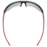 Uvex Sportstyle 802 Vario Verspiegelte Photochrome Sonnenbrille, Black / red, Silver Mirror/CAT1-3