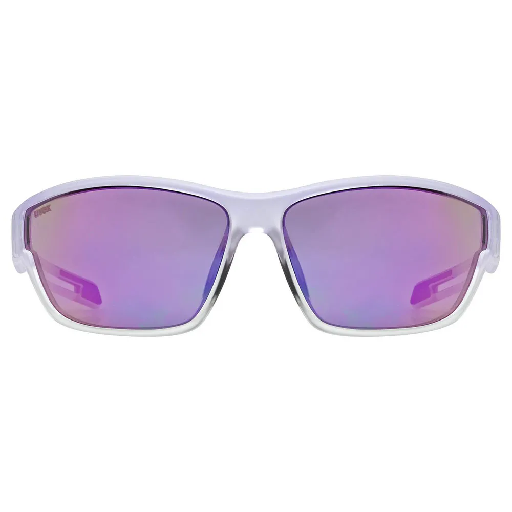 Uvex Sportstyle 806 Sonnenbrille, Purple fade, Mirror Purple/CAT3