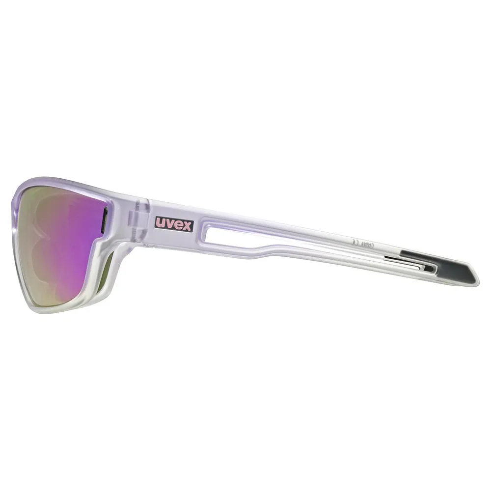 Uvex Sportstyle 806 Sonnenbrille, Purple fade, Mirror Purple/CAT3