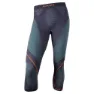 Charcoal green / orange shiny