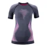 Anthracite melange / raspberry / purple