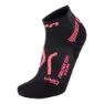 UYN Marathon Zero Socken female, Black / coral fluo