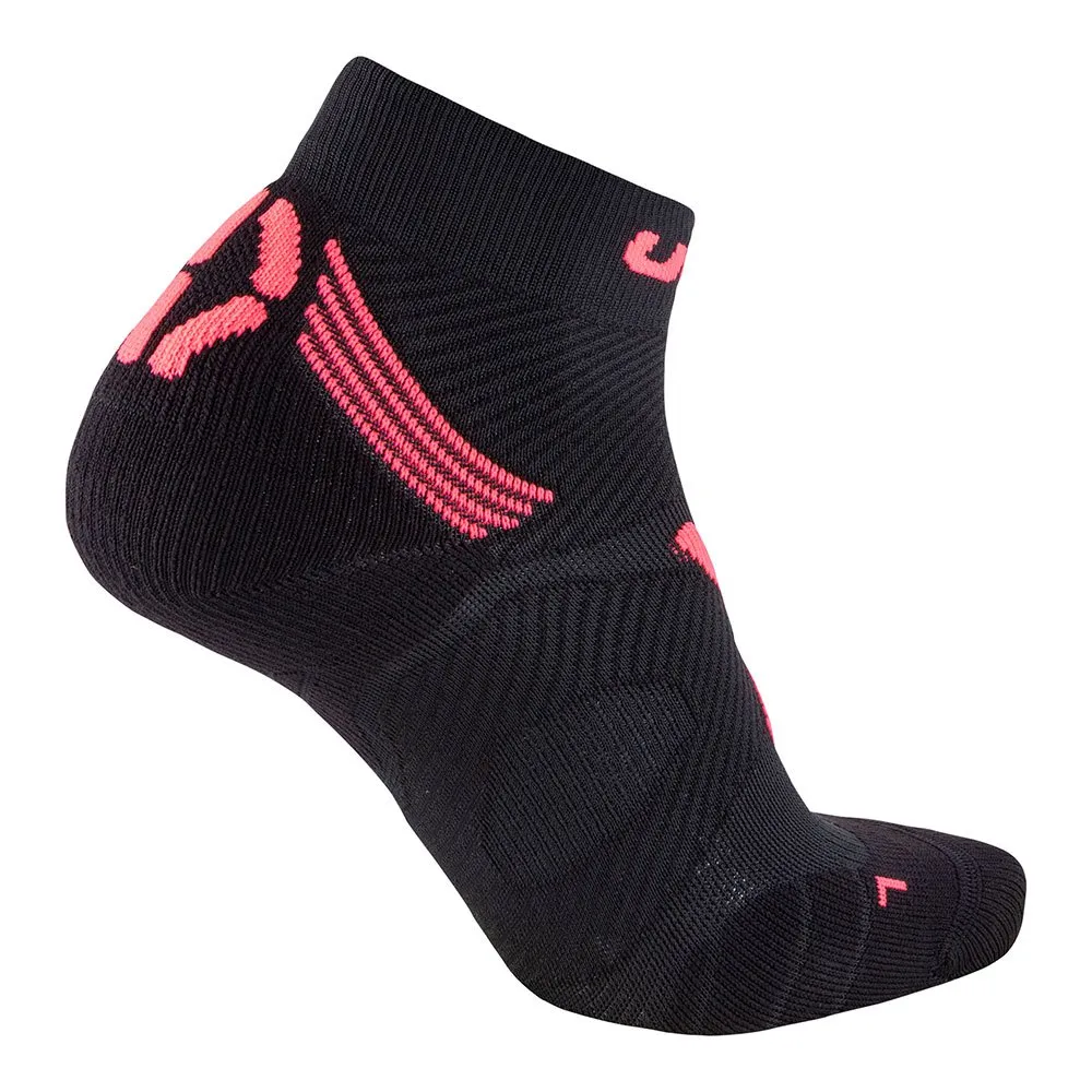 UYN Marathon Zero Socken female, Black / coral fluo UYN Marathon Zero Socken female, Black / coral fluo