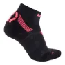 UYN Marathon Zero Socken female, Black / coral fluo