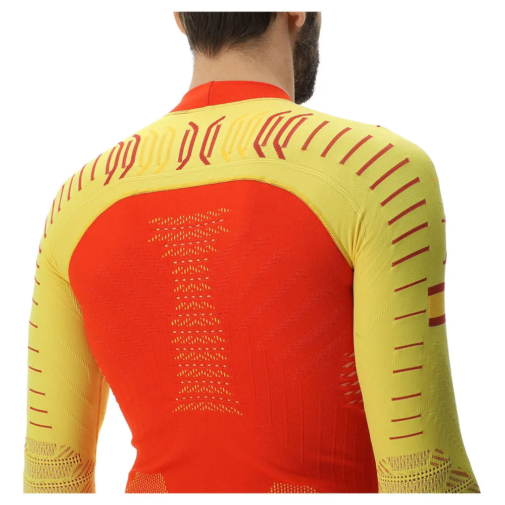UYN Natyon 3.0 Spain Langarm-baselayer, Yellow / red