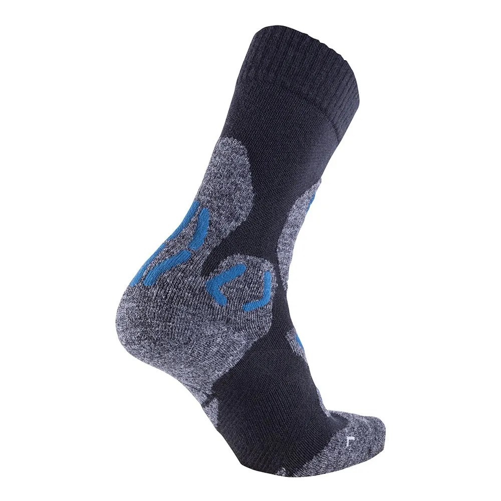 UYN Winter Merino Socken, Anthracite melange / petrol blue UYN Winter Merino Socken, Anthracite melange / petrol blue