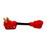 Valterra Dodbone Style 50a Male-30a Female Steckeradapter, Black / red, One Size