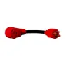 Valterra Dogbone Style 30a 3 Prong Male-30a Rv Female Steckeradapter, Black / red, One Size