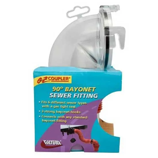 Valterra Ez Coupler Sanitär-abwasseranschluss 90°, Clear, One Size Valterra Ez Coupler Sanitär-abwasseranschluss 90°, Clear, One Size