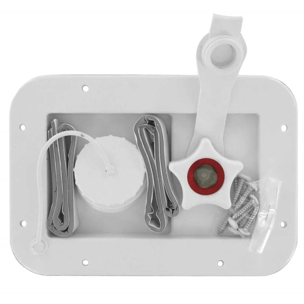 Valterra Gravity City Frischwassereinlass Für Lüftungsöffnung, White, 12.7mm Valterra Gravity City Frischwassereinlass Für Lüftungsöffnung, White, 12.7mm