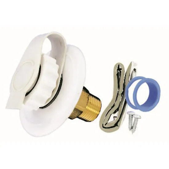 Valterra Messing Mpt-rückschlagventil Mit Bündigem Wassereinlass, White / brass, One Size