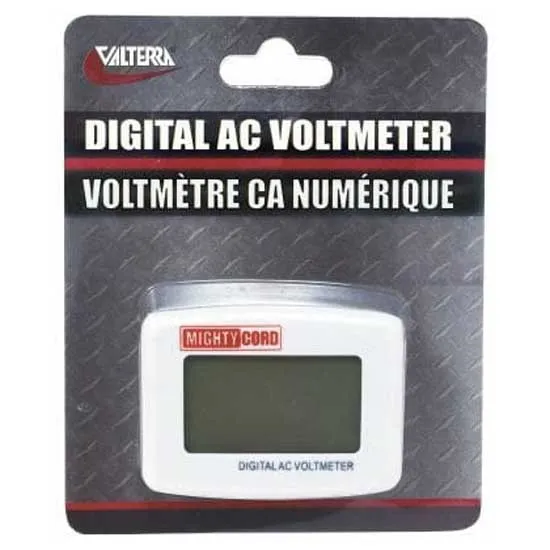 Valterra Mighty Cord Digitales Voltmeter, White, One Size Valterra Mighty Cord Digitales Voltmeter, White, One Size