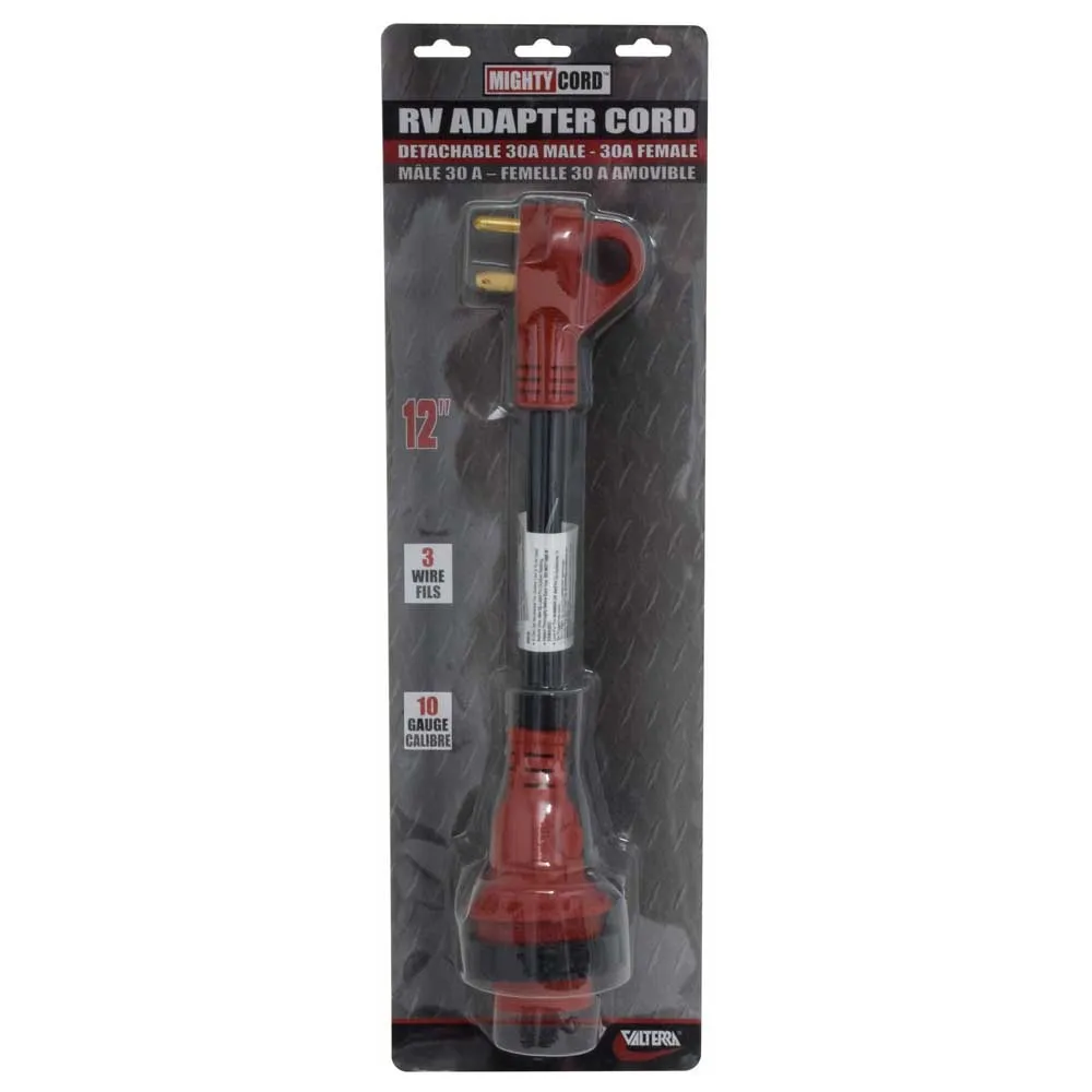 Valterra Mighty Cord Dogbone Mighty Cord 90° Steckeradapter 30.48 Cm Valterra Mighty Cord Dogbone Mighty Cord 90° Steckeradapter 30.48 Cm