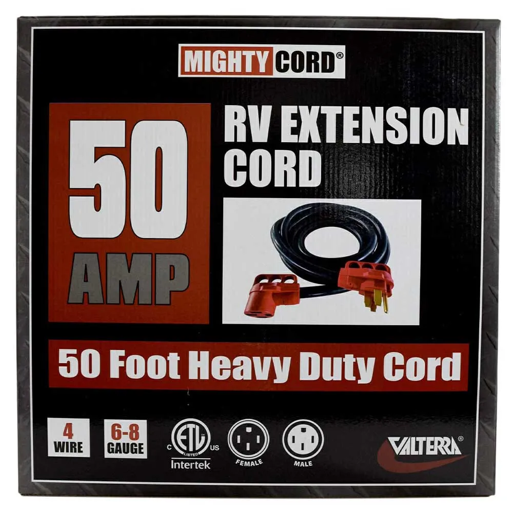 Valterra Mighty Cord Elektrisches Verlängerungskabel 15.24 M 50a, Black / red, One Size Valterra Mighty Cord Elektrisches Verlängerungskabel 15.24 M 50a, Black / red, One Size