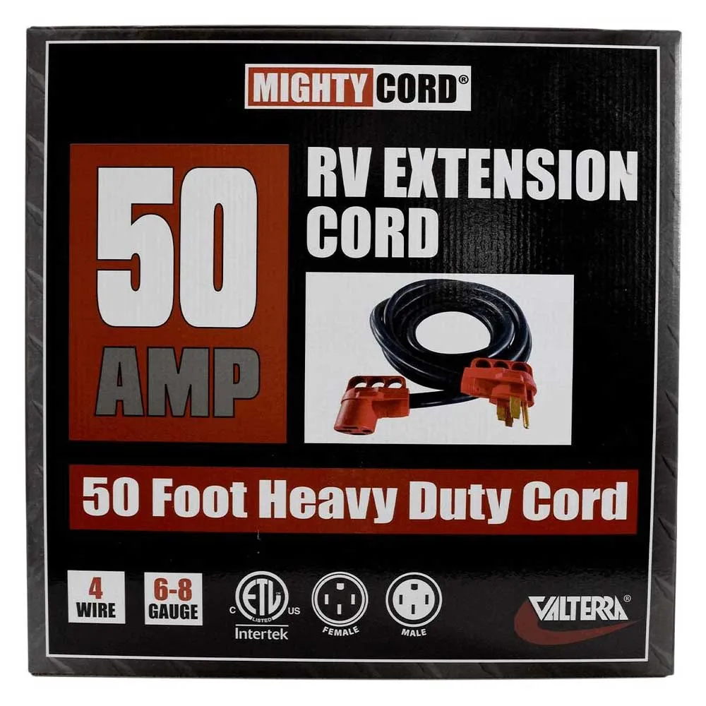 Valterra Mighty Cord Elektrisches Verlängerungskabel 15.24 M 50a, Black / red, One Size Valterra Mighty Cord Elektrisches Verlängerungskabel 15.24 M 50a, Black / red, One Size