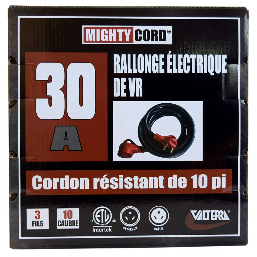 Valterra Mighty Cord Elektrisches Verlängerungskabel 3.04 M 30a, Black / red, One Size Valterra Mighty Cord Elektrisches Verlängerungskabel 3.04 M 30a, Black / red, One Size