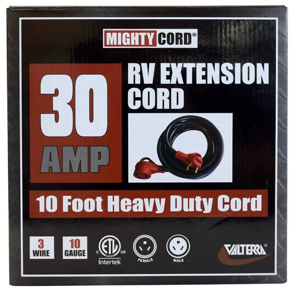 Valterra Mighty Cord Elektrisches Verlängerungskabel 3.04 M 30a, Black / red, One Size Valterra Mighty Cord Elektrisches Verlängerungskabel 3.04 M 30a, Black / red, One Size