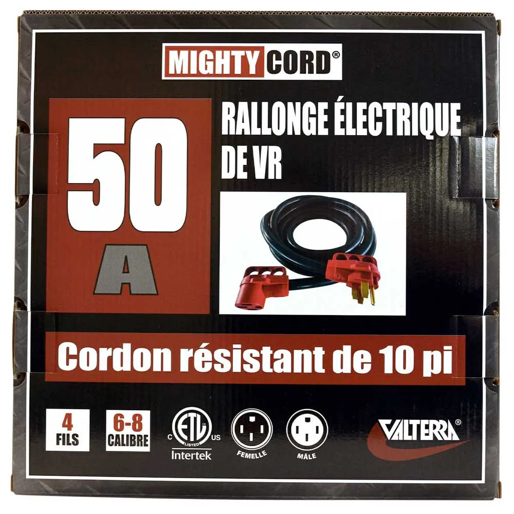 Valterra Mighty Cord Elektrisches Verlängerungskabel 3.04 M 50a, Black / red, One Size Valterra Mighty Cord Elektrisches Verlängerungskabel 3.04 M 50a, Black / red, One Size