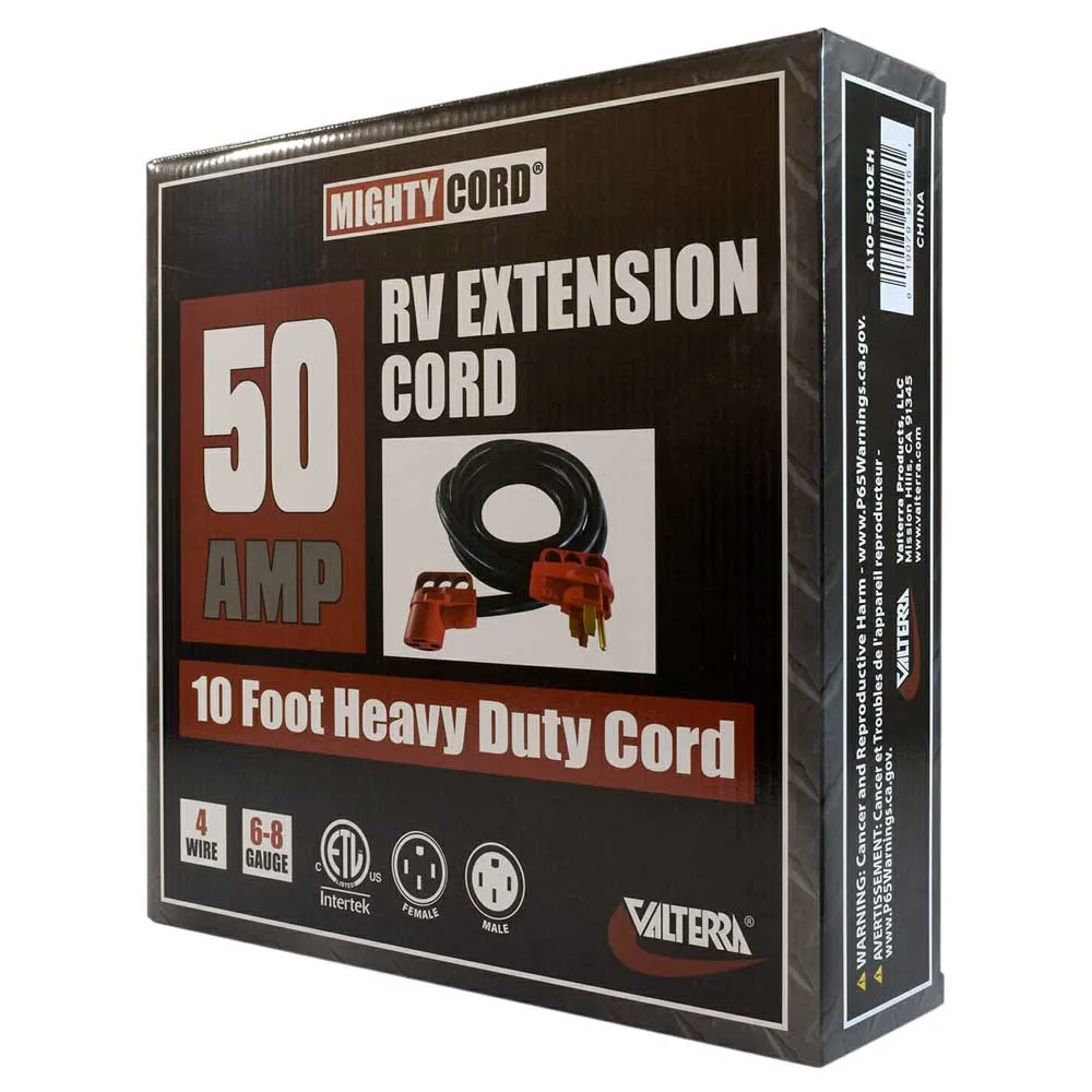 Valterra Mighty Cord Elektrisches Verlängerungskabel 3.04 M 50a, Black / red, One Size Valterra Mighty Cord Elektrisches Verlängerungskabel 3.04 M 50a, Black / red, One Size