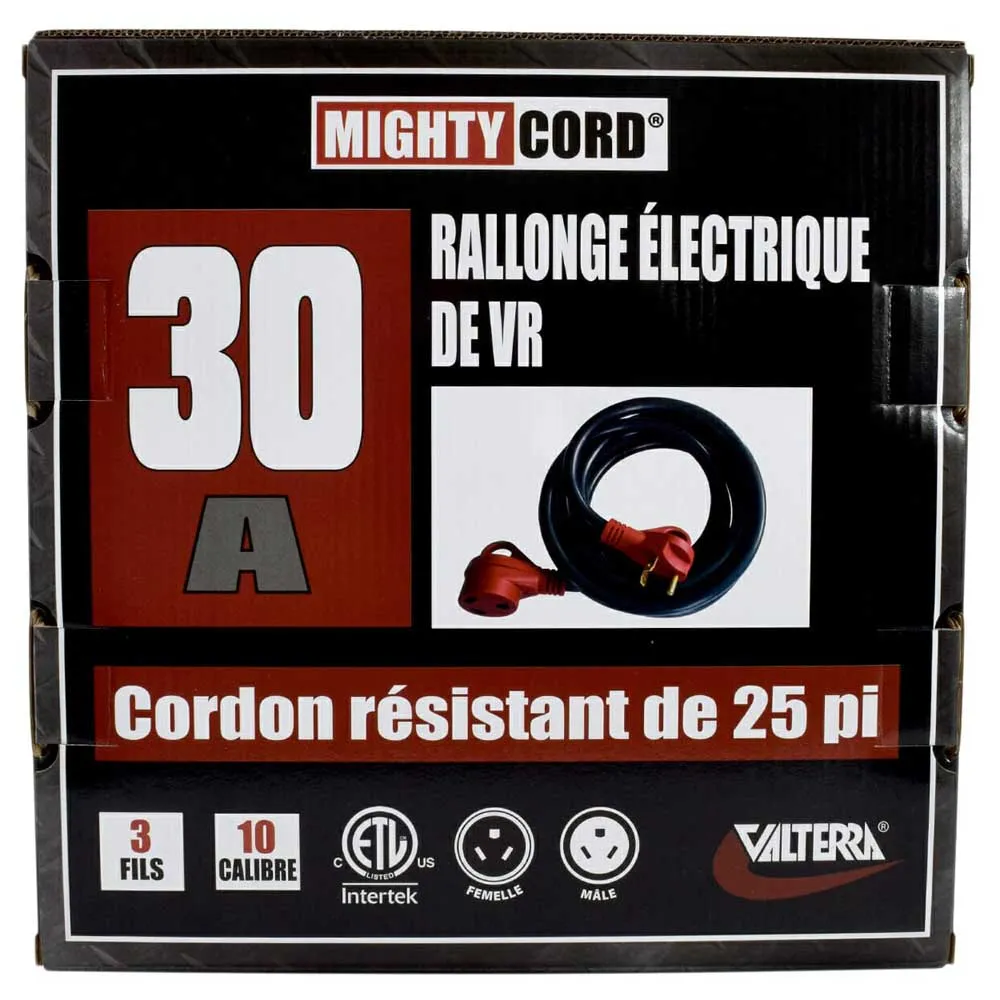 Valterra Mighty Cord Elektrisches Verlängerungskabel 7.62 M 30a, Black / red, One Size Valterra Mighty Cord Elektrisches Verlängerungskabel 7.62 M 30a, Black / red, One Size