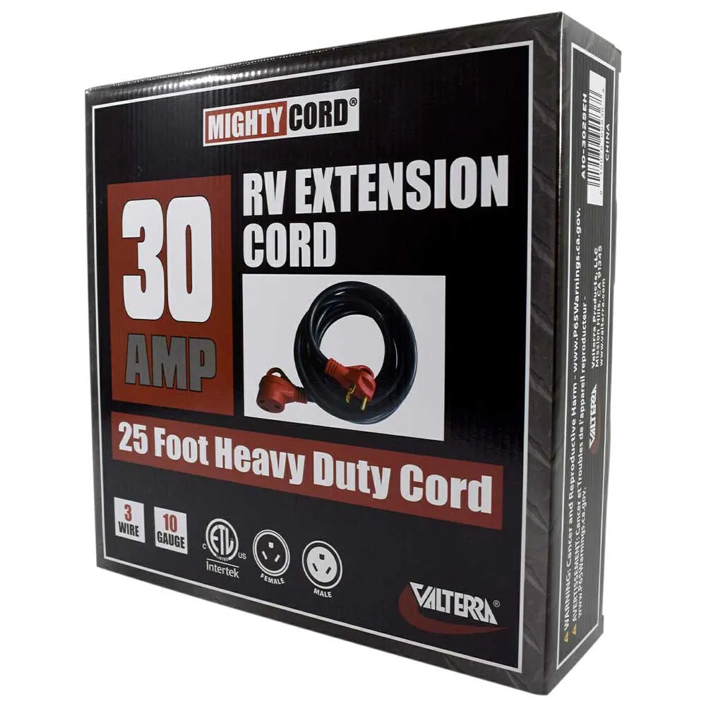 Valterra Mighty Cord Elektrisches Verlängerungskabel 7.62 M 30a, Black / red, One Size Valterra Mighty Cord Elektrisches Verlängerungskabel 7.62 M 30a, Black / red, One Size