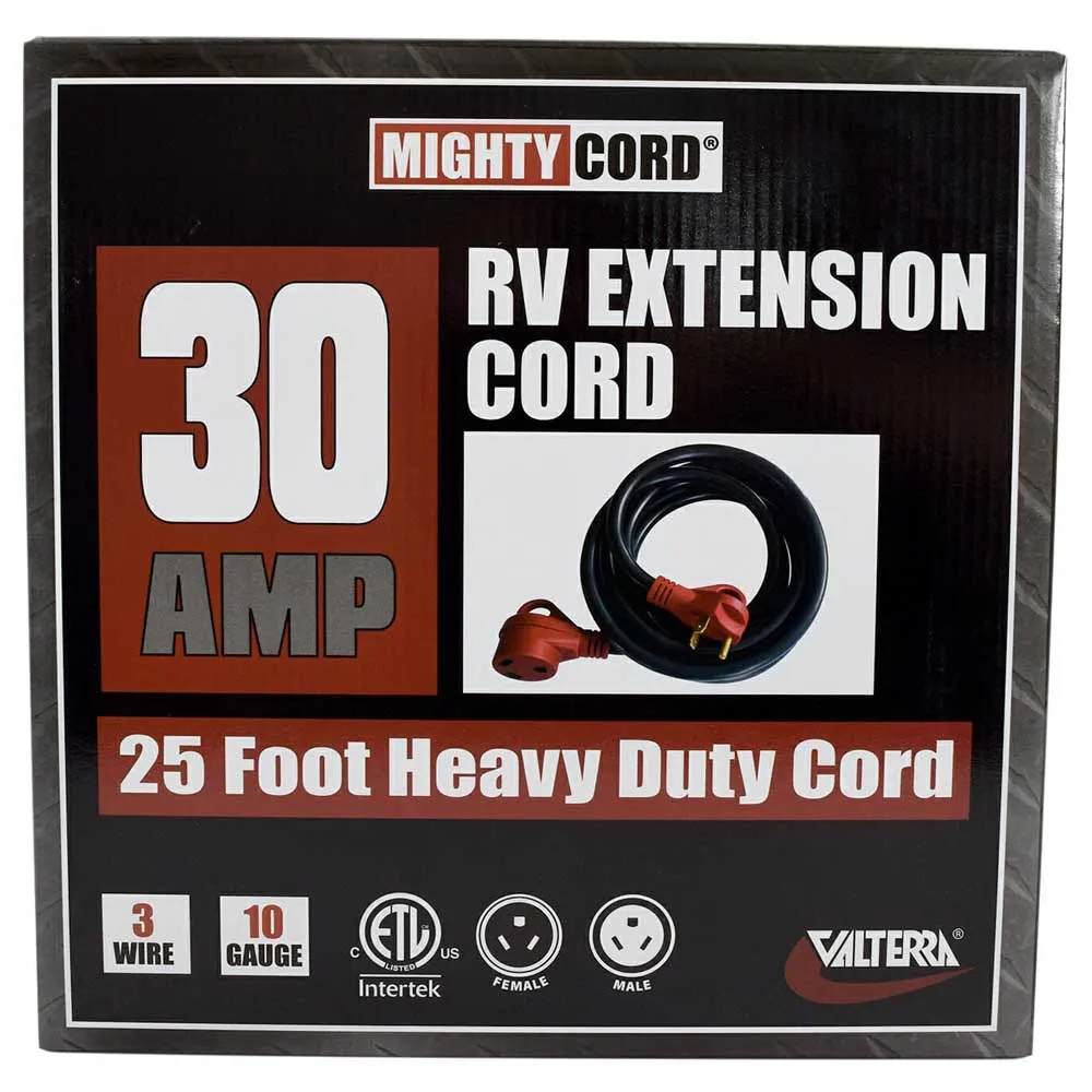 Valterra Mighty Cord Elektrisches Verlängerungskabel 7.62 M 30a, Black / red, One Size Valterra Mighty Cord Elektrisches Verlängerungskabel 7.62 M 30a, Black / red, One Size