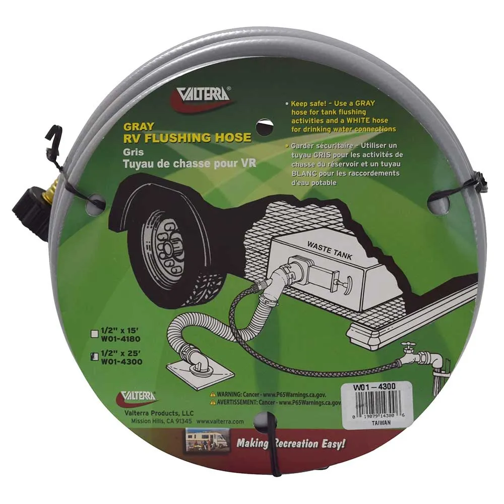 Valterra Spülschlauch Für Grauwassertank 7.62 M, Grey, 12.7mm Valterra Spülschlauch Für Grauwassertank 7.62 M, Grey, 12.7mm