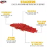 Valterra Staplernivellierer Mit Tasche 10 Einheiten, Red, One Size