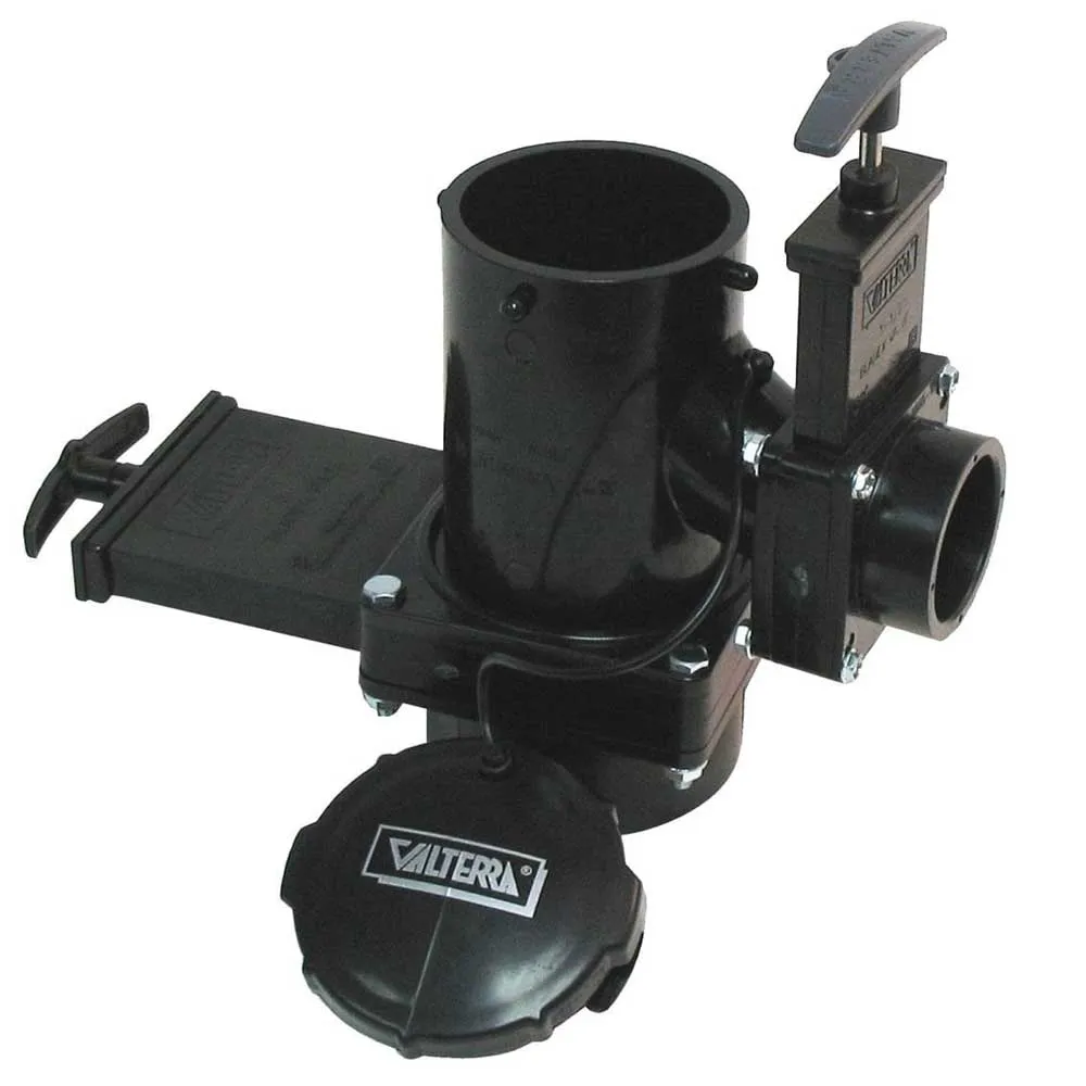 Valterra T18 San Tee Doppelventil, Black, 76.2 x 76.2 x 38.1mm Valterra T18 San Tee Doppelventil, Black, 76.2 x 76.2 x 38.1mm