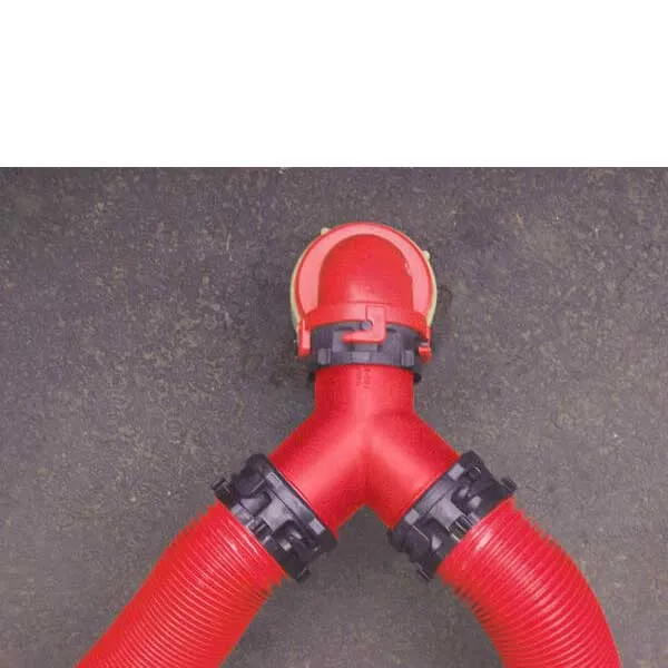 Valterra Wye-auslaufschlauchanschluss, Red / black, 76.20mm Valterra Wye-auslaufschlauchanschluss, Red / black, 76.20mm