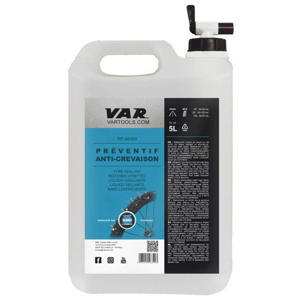 VAR 5l Tubeless Dichtmittel, White, One Size VAR 5l Tubeless Dichtmittel, White, One Size
