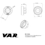 VAR Bafang M600/m500/m620 Tretlagerwerkzeug, Black, One Size