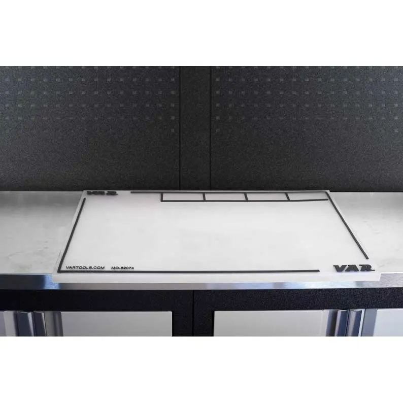 VAR Big Bench Top Mat Werkzeug, Clear, 680 x 465 x 7mm VAR Big Bench Top Mat Werkzeug, Clear, 680 x 465 x 7mm