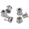 VAR Chain Rings Kettenblattschraubensatz 60 Einheiten, Silver, One Size