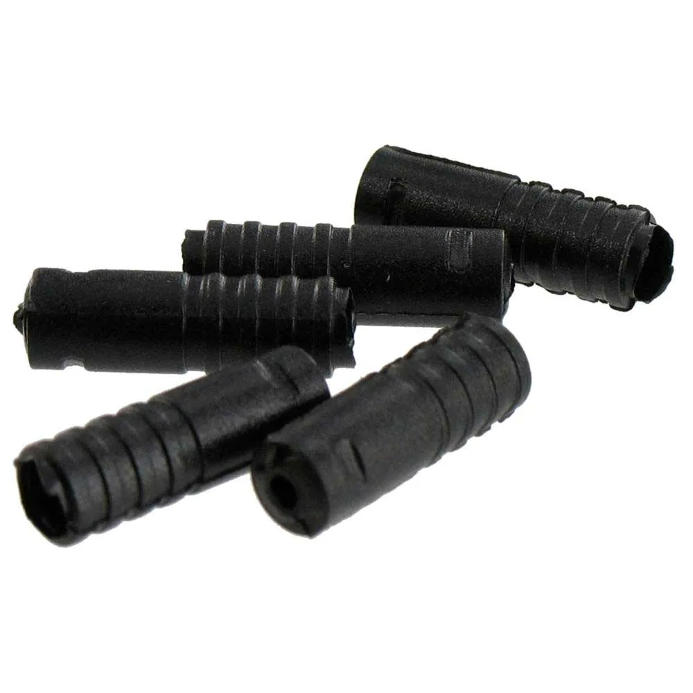 VAR Plastic Kabelendhülse 100 Einheiten, Black 1, 4mm