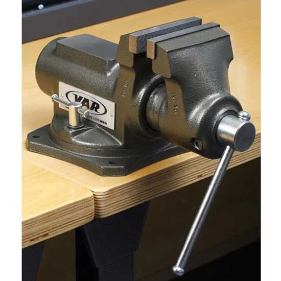 VAR Professional Bench Vise 125 Mm Werkbank, Black, One Size VAR Professional Bench Vise 125 Mm Werkbank, Black, One Size