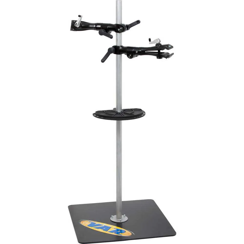 VAR Professional Double Clamp Repair Stand Werkbank, Black / grey, 167cm VAR Professional Double Clamp Repair Stand Werkbank, Black / grey, 167cm