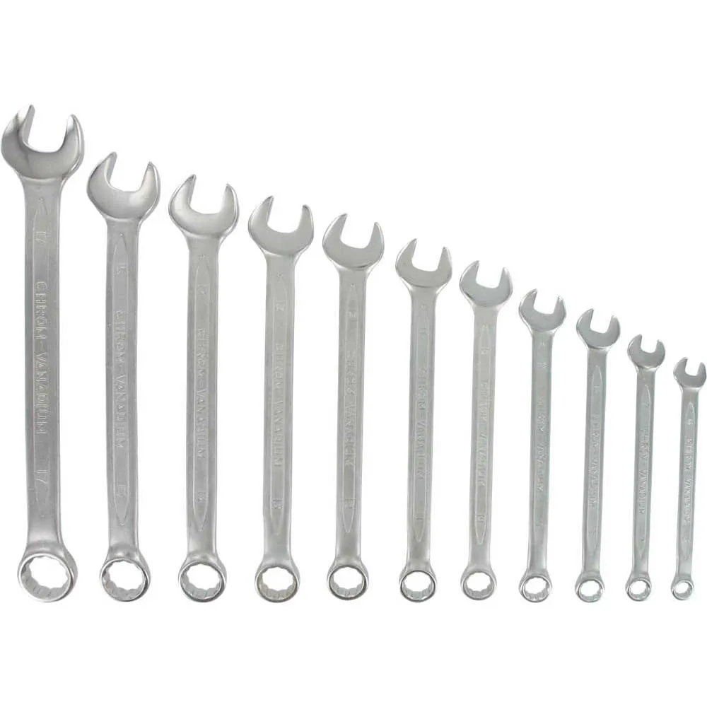 VAR Set Of 11 Combination Wrenches Werkzeug, Grey, 6-17mm VAR Set Of 11 Combination Wrenches Werkzeug, Grey, 6-17mm