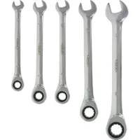 VAR Set Of 5 Rachet Combination Wrenches Werkzeug VAR Set Of 5 Rachet Combination Wrenches Werkzeug