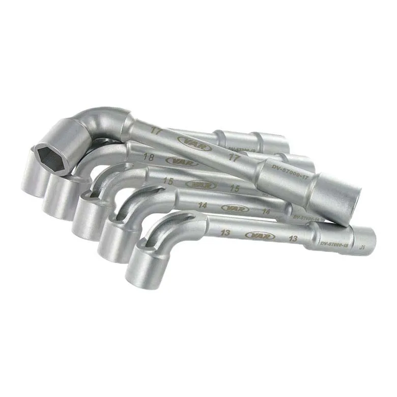 VAR Set Of 6 Angled Open Socket Wrenches 13-19 Mm Werkzeug, Silver, One Size VAR Set Of 6 Angled Open Socket Wrenches 13-19 Mm Werkzeug, Silver, One Size
