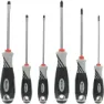 VAR Set Of 6 Professional Screwdrivers Werkzeug, Black / grey, One Size