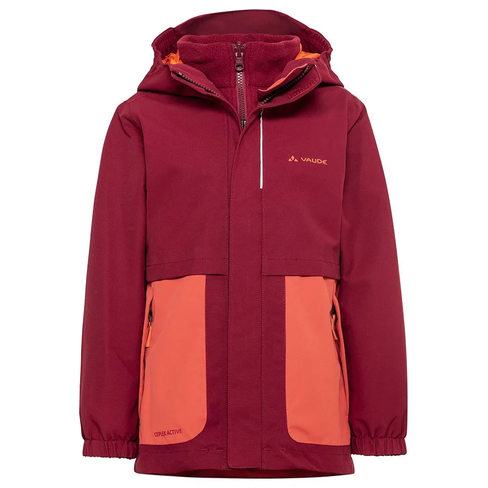 Vaude Campfire 3in1 Jacke, Salsa / orange, 134-140cm Vaude Campfire 3in1 Jacke, Salsa / orange, 134-140cm