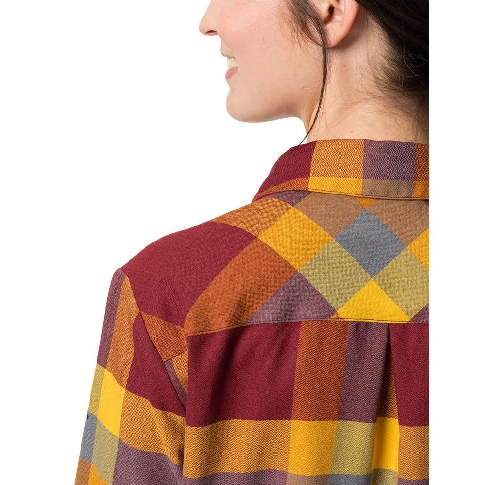 Vaude Farsund Ii Langarmhemd, Dark cherry
