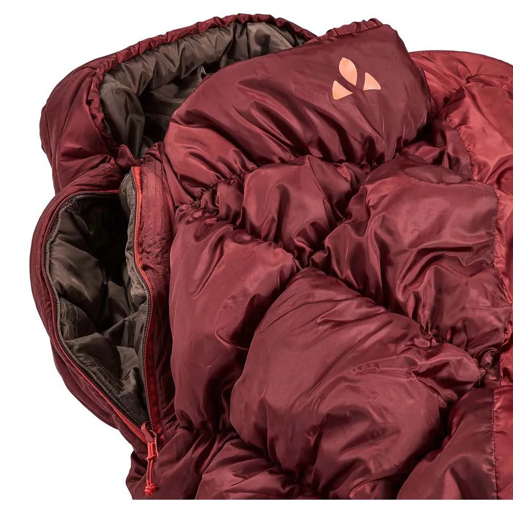 Vaude Meglis 1100 Syn Schlafsack, Dark cherry, Left Zipper Vaude Meglis 1100 Syn Schlafsack, Dark cherry, Left Zipper