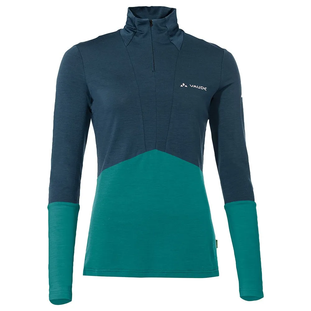 Vaude Monviso Wool Halbreißverschluss-langarm-t-shirt