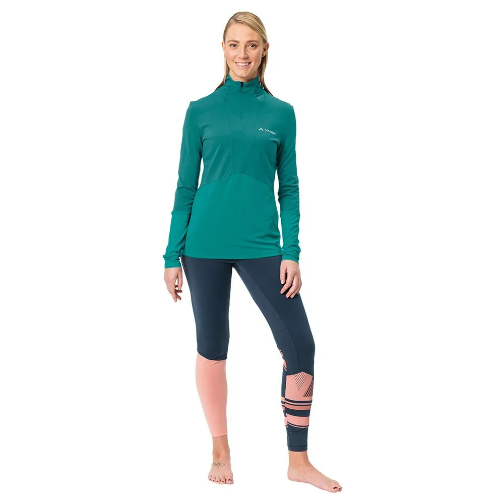 Vaude Monviso Wool Halbreißverschluss-langarm-t-shirt