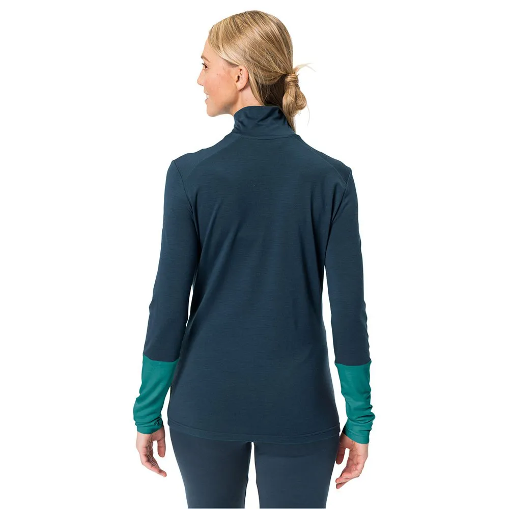 Vaude Monviso Wool Halbreißverschluss-langarm-t-shirt